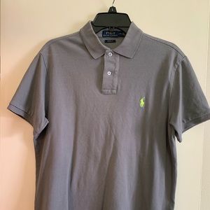 Large Polo Ralph Lauren Charcoal Gray custom fit